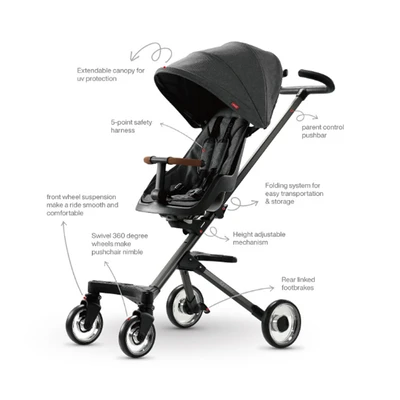 Gambar Qplay Stroller Anak Easy 3 In 1 Foldable E800-3