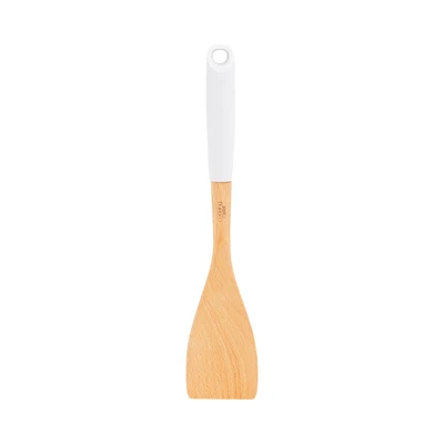 Gambar Cooking Color Blanc Spatula Solid Wood - Putih