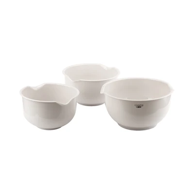 Gambar Cooking Color Set 3 Pcs Blanc Mangkuk Adonan - Putih