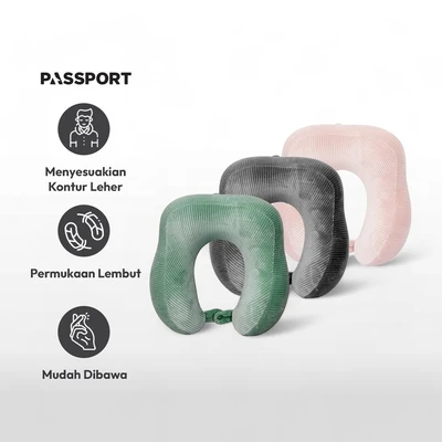 Gambar Passport Bantal Leher Memory Foam - Hijau Forest