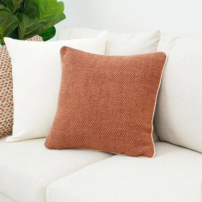 Gambar Informa Joanna Sarung Bantal Sofa Polyester Chenille V2 45x45 cm - Merah