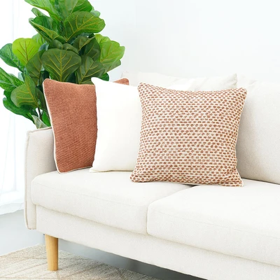Gambar Informa Joanna Sarung Bantal Sofa Katun 45x45 cm - Krem Beige