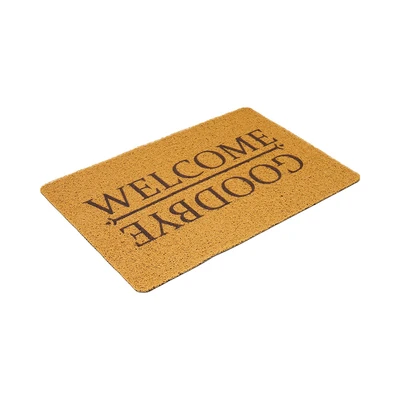 Gambar Informa Keset Kamar Mandi & Dapur PVC Print Welcome Bye 40x60 cm - Cokelat
