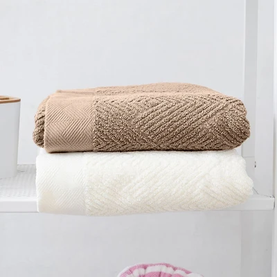 Gambar Informa 80x150 cm Eve Handuk Mandi Jacquard - Cokelat