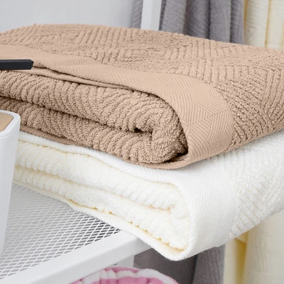 Gambar Informa 80x150 cm Eve Handuk Mandi Jacquard - Cokelat