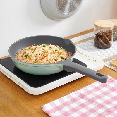 Gambar Cooking Color Ziva Wajan Penggorengan Lightweight Aluminium 24 cm - Hijau