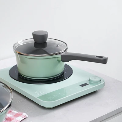 Gambar Cooking Color Ziva Panci Saucepan Lightweight Non-Stick Coating 18 cm - Hijau