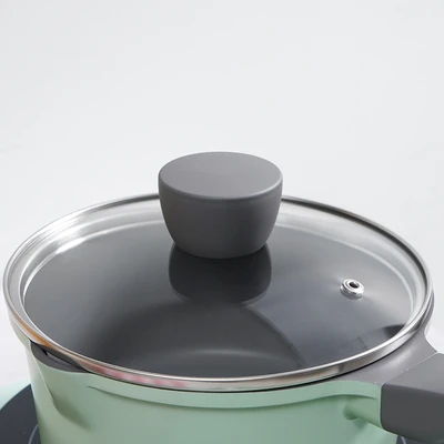 Gambar Cooking Color Ziva Panci Saucepan Lightweight Non-Stick Coating 18 cm - Hijau