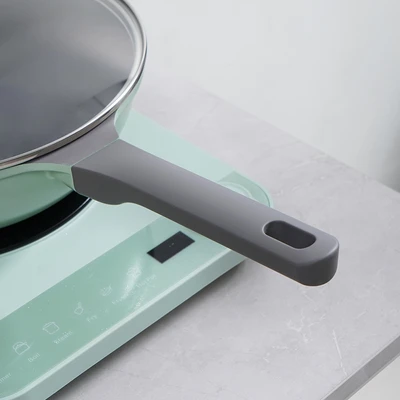 Gambar Cooking Color Ziva Wajan Penggorengan Wok Aluminium 26 cm - Hijau