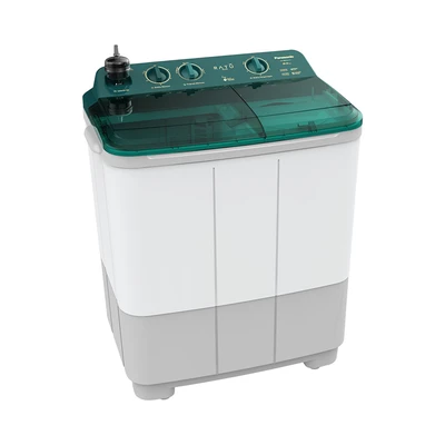 Gambar Panasonic Mesin Cuci Top Loading 9.5 kg NAW96FCU1 - Putih/Hijau