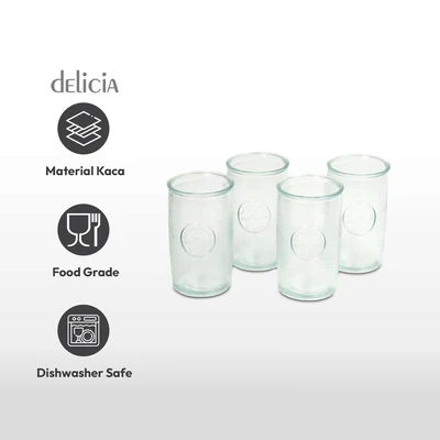 Gambar Delicia 450 Ml Set 4 Pcs Gravar Gelas Highball