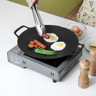Gambar Culinart Wajan Panggangan Datar Aluminium 33 cm - Hitam