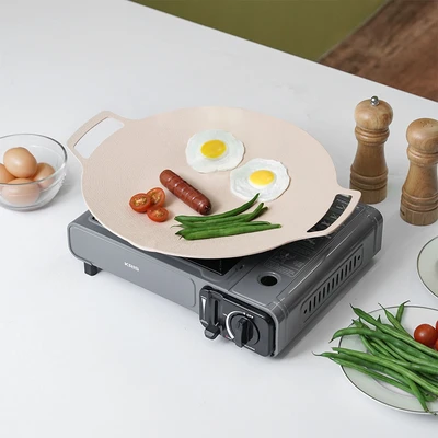 Gambar Culinart Wajan Panggangan Datar Aluminium 33 cm - Krem Beige