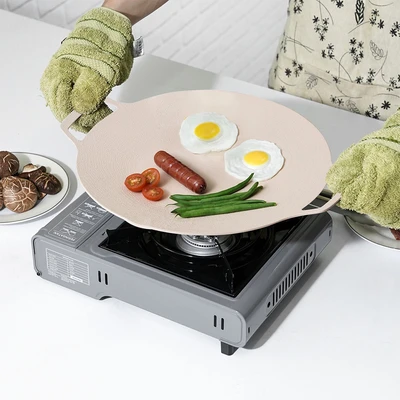 Gambar Culinart Wajan Panggangan Datar Aluminium 33 cm - Krem Beige