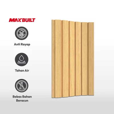 Gambar Maxbuilt 290x4.7x2 cm Panel Dinding Flex Motif Kayu - Cokelat Maple