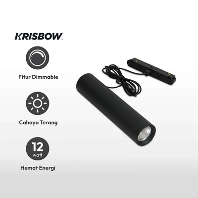 Gambar Krisbow Lampu Gantung Magnetic 12 Watt Dimmable IP20