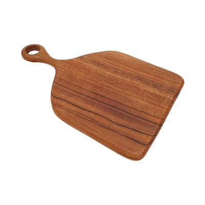 Gambar Nicoles Natural Talenan Kayu Jati Unique 32x20 cm - Cokelat