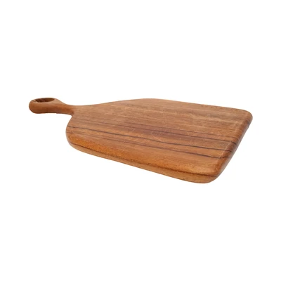Gambar Nicoles Natural Talenan Kayu Jati Unique 32x20 cm - Cokelat