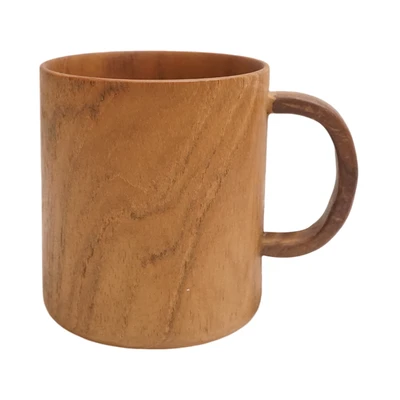 Gambar Nicoles Natural Ori Mug Kayu - Cokelat
