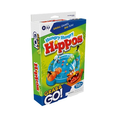 Gambar Hasbro Gaming Hungry Hungry Hippos Grab & Go F8255