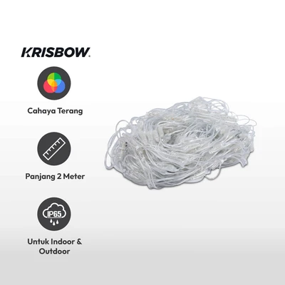Gambar Krisbow 2 Mtr Lampu Hias LED Net 17.5 Watt Rgb