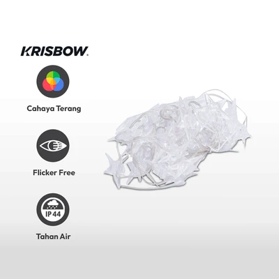 Gambar Krisbow 5 Mtr Lampu Hias LED Star 2.6 Watt Rgb