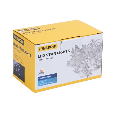 Gambar Krisbow 5 Mtr Lampu Hias LED Star 2.6 Watt Cool Daylight - Putih