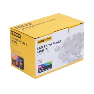 Gambar Krisbow 5 Mtr Lampu Hias Led Snowflake 2.6 Watt Rgb