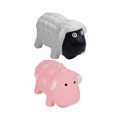 Gambar Paws N Tail Mainan Anjing Latex Squaker Sheep - Pink