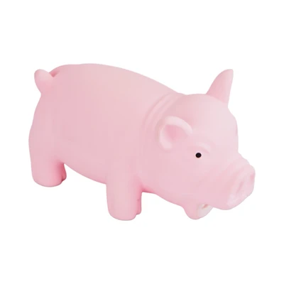 Gambar Paws N Tail Mainan Anjing Latex Squaker Piggy - Pink
