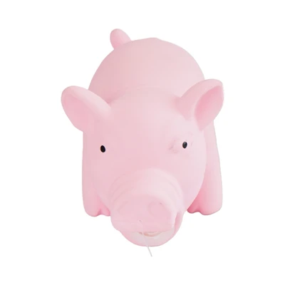 Gambar Paws N Tail Mainan Anjing Latex Squaker Piggy - Pink