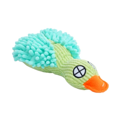 Gambar Paws N Tail Mainan Anjing Plush Duck - Biru Muda