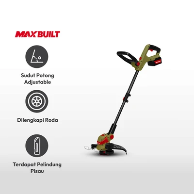 Gambar Maxbuilt Mesin Pemotong Rumput Cordless 20 Volt & Baterai