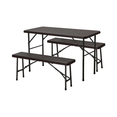 Gambar Soleil Set Meja & Bangku Taman - Hitam