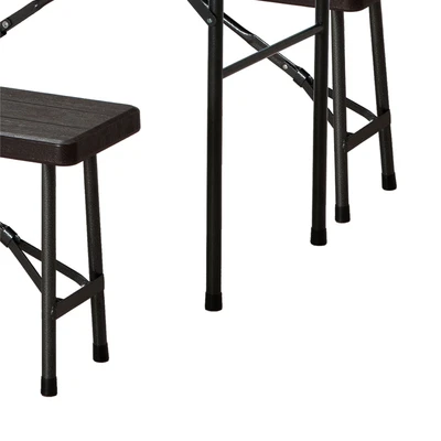Gambar Soleil Set Meja & Bangku Taman - Hitam