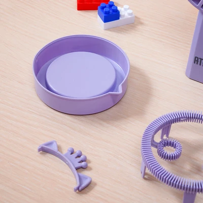 Gambar Ataru Kipas Angin Portable Rechargeable Dengan Gelembung - Ungu