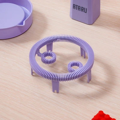 Gambar Ataru Kipas Angin Portable Rechargeable Dengan Gelembung - Ungu