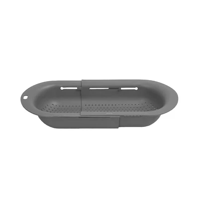 Gambar Stora Rak Saringan Wastafel Dapur Retractable - Abu-Abu
