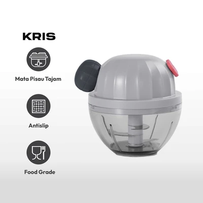 Gambar Kris Mini Chopper Manual 180 ml - Abu-Abu