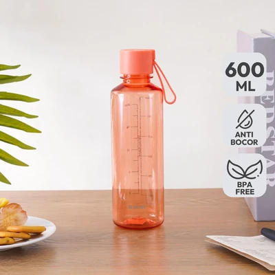Gambar Picas Nako Botol Minum Plastik 600 ml - Pink Coral