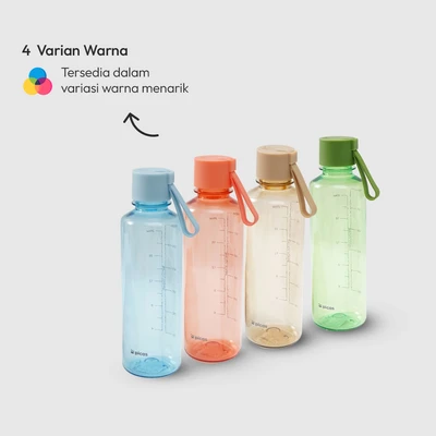Gambar Picas Nako Botol Minum Plastik 600 ml - Pink Coral