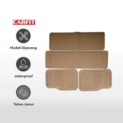 Gambar Carfit Set 4 Pcs Karpet Mobil 3468 - Krem Beige