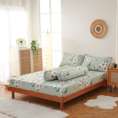 Gambar Sleeplite 180x200 Set 5 Pcs Seprai King Microfiber Flower Aya