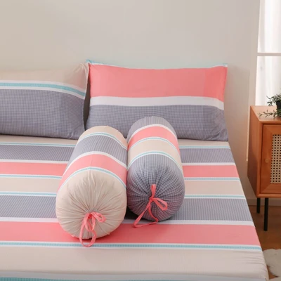 Gambar Sleeplite 180x200 cm Set 5 Pcs Seprai King Microfiber Stripe Una
