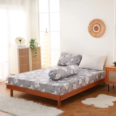 Gambar Sleeplite 180x200 cm Set 5 Pcs Seprai King Microfiber Flower Blair