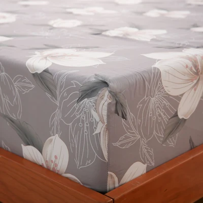 Gambar Sleeplite 180x200 cm Set 5 Pcs Seprai King Microfiber Flower Blair