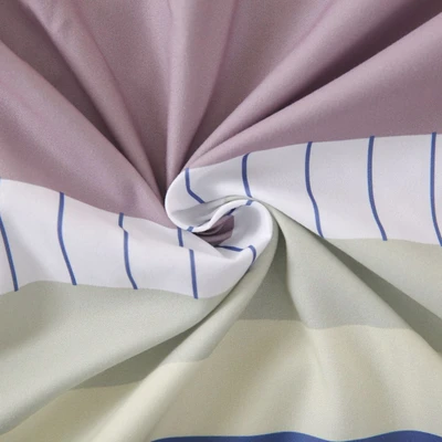 Gambar Sleeplite 180x200 cm Set 5 Pcs Seprai King Microfiber Stripe Sky