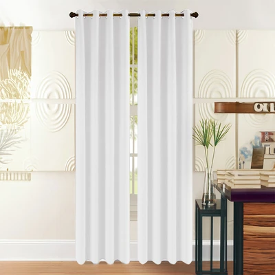 Gambar Informa 135x250 Cm Set 2 Pcs Gorden Lux Sy2201 - Abu-abu