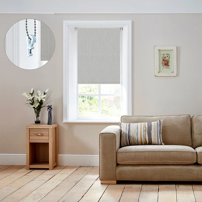 Gambar Informa Roller Blind Textured 120x240 cm - Abu-Abu Muda
