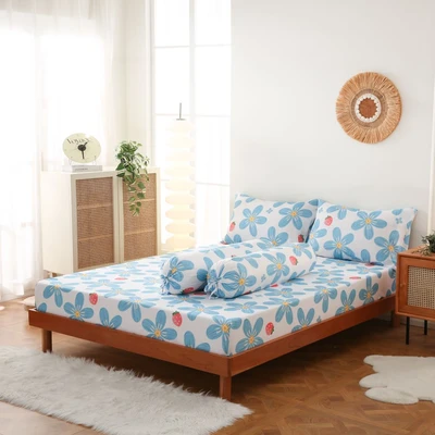 Gambar Sleeplite 180x200 cm Set 5 Pcs Seprai King Microfiber Flower Abby
